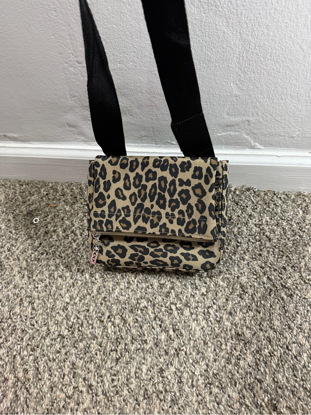 T.J.Maxx Leopard Print Crossbody - Tan and Black